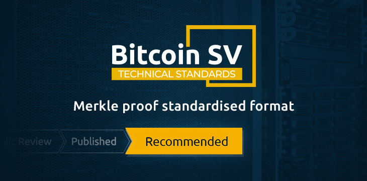 Bitcoin SV Technical Standards logo in Circuit chip background