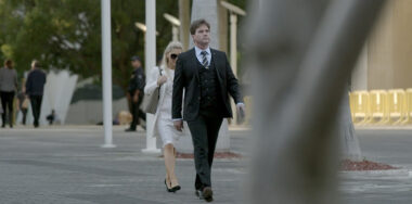 Dr. Craig Wright walking on the street