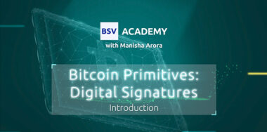 BSV Academy | Bitcoin Primitives: Digital Signatures