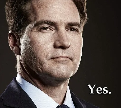 Craig Wright Yes.