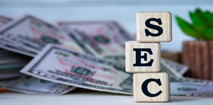 SEC Letters on Building Blocks with Money on the Background