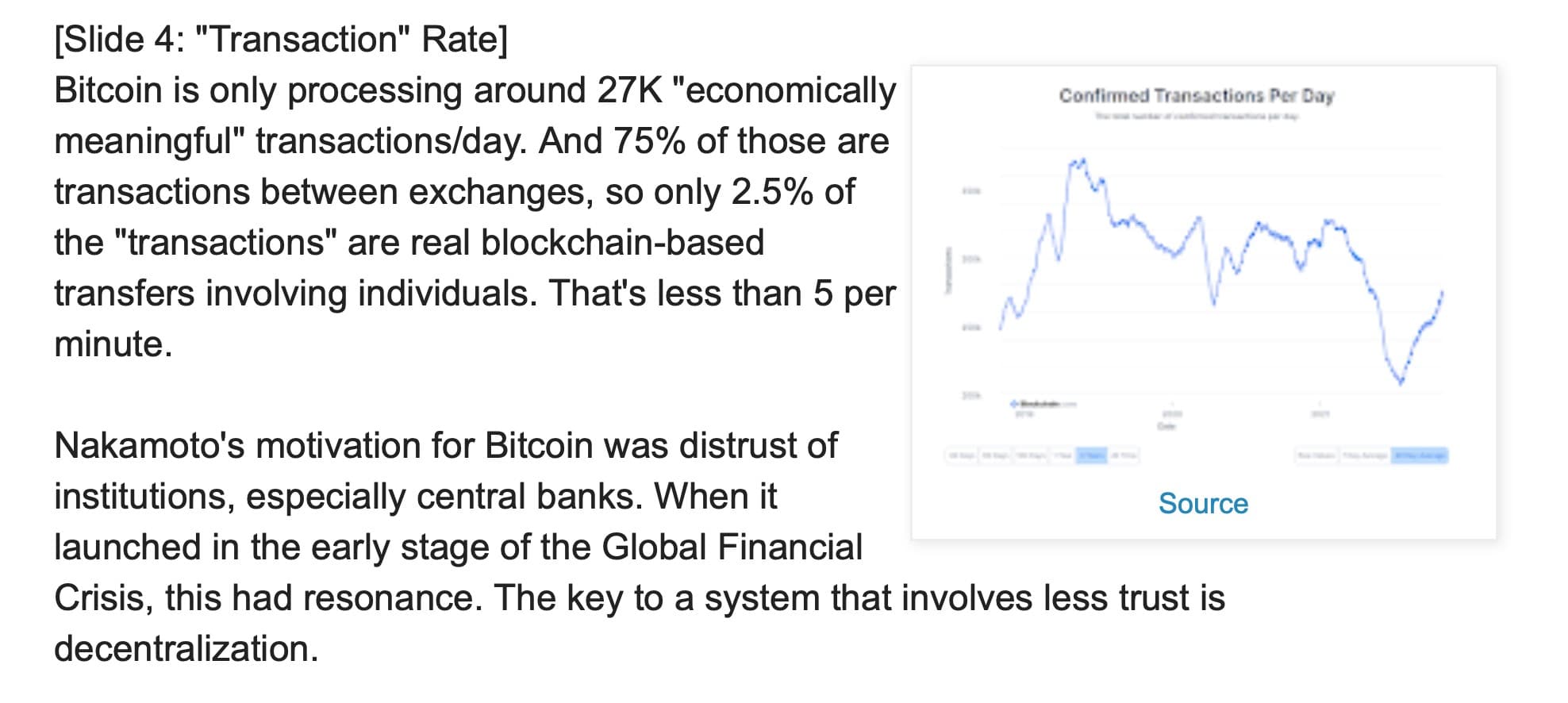 Slide 4: "Transaction" Rate