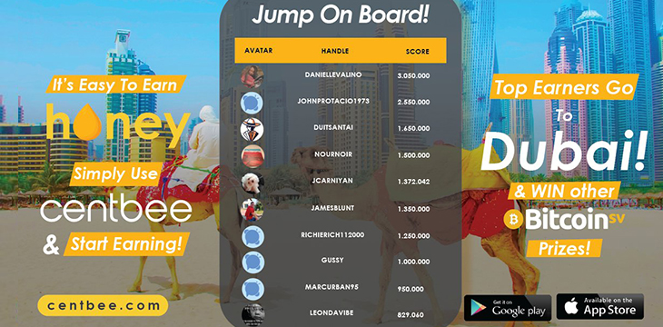 Centbee event;s leaderboard