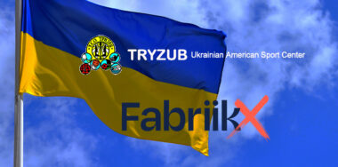Ukraine flag and FabriikX