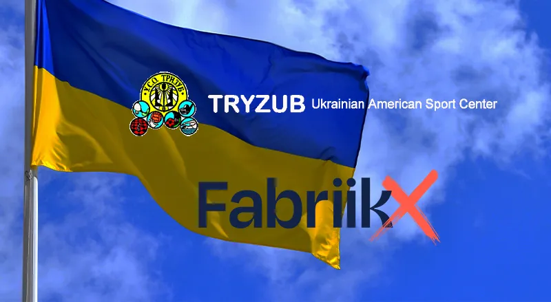 Ukraine flag and FabriikX