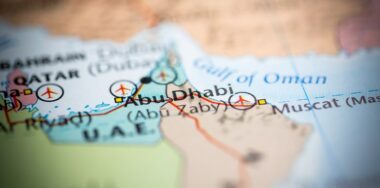 Abu Dhabi. United Arab Emirates on the map