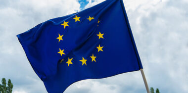 Low angle view of european union flag