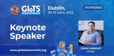 Craig Wright to deliver keynote speech at 5th Global IoT Summit in June