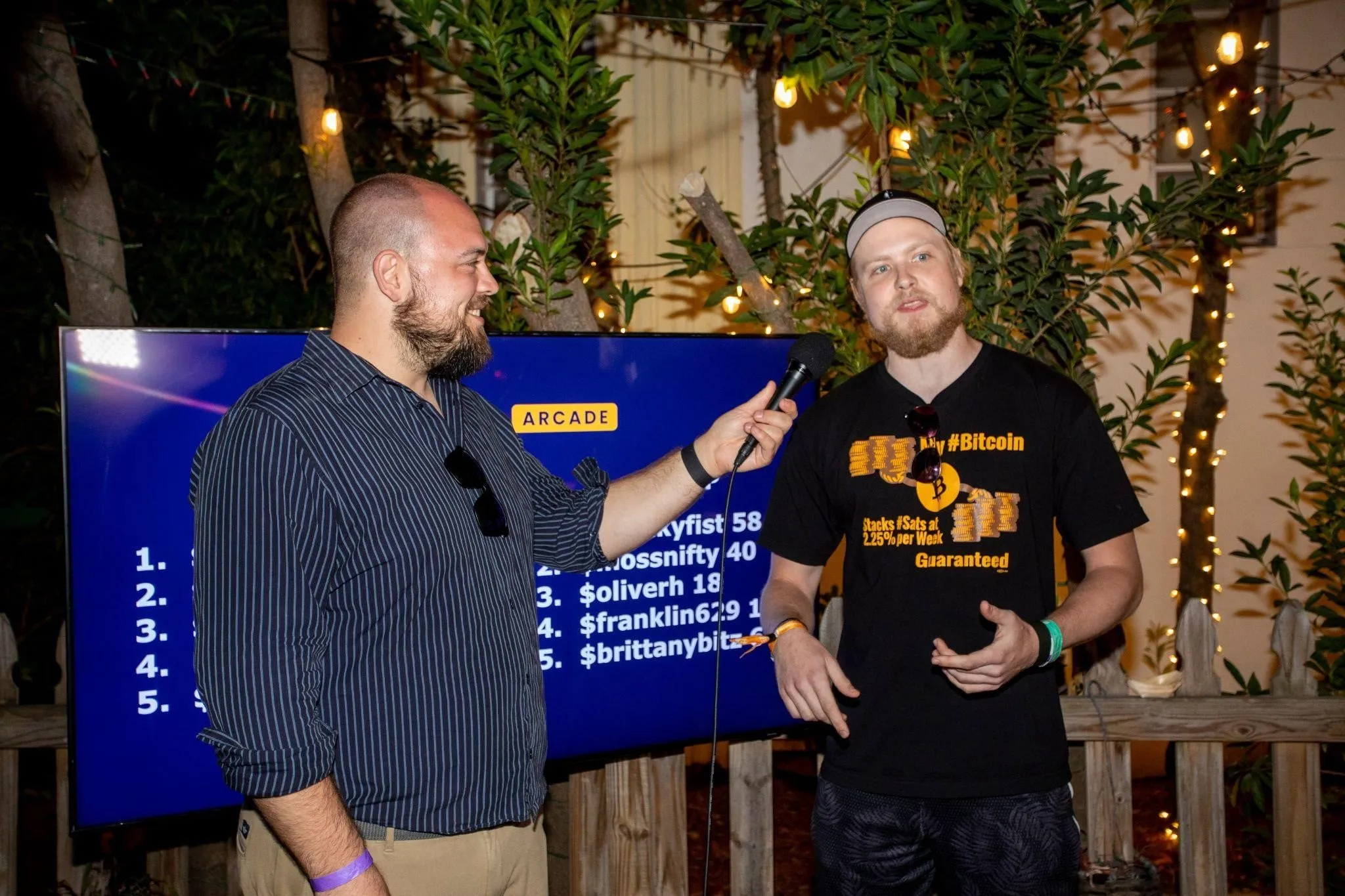 Kurt interviewing in Miami 2022 bitcade