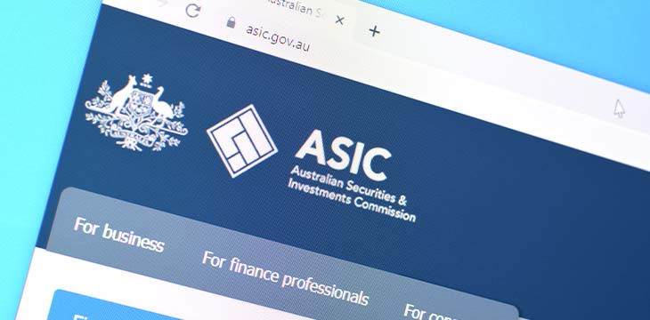NY, USA - DECEMBER 16, 2019: Homepage of asic website on the display of PC, url - asic.gov.au.