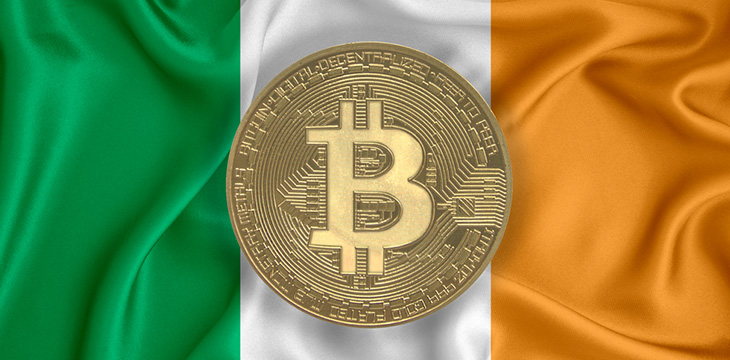 bitcoin in an ireland flag