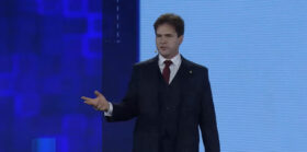 Dr. Craig Wright on stage