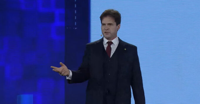 Dr. Craig Wright on stage