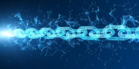 Digital particle blockchain network connection
