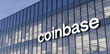 coinbase signage on a building