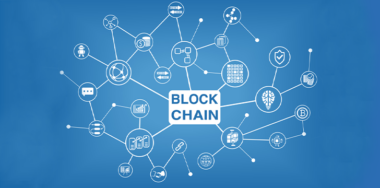 blockchain vector illustration background