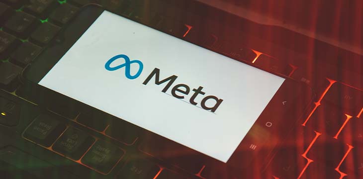 Sarajevo, Bosnia and Herzegovina - 11.03.2021: Meta logo, Facebook rebranding to new name and logo Meta on mobile phone