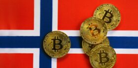 Bitcoin Gold Color on the Flag of Norway