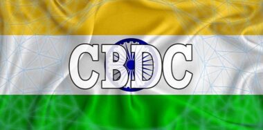 India flag with the inscription CBDC