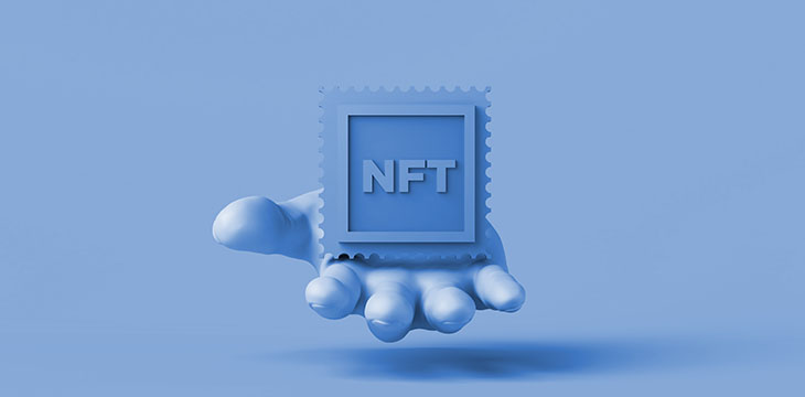Hand reaching out NFT logo