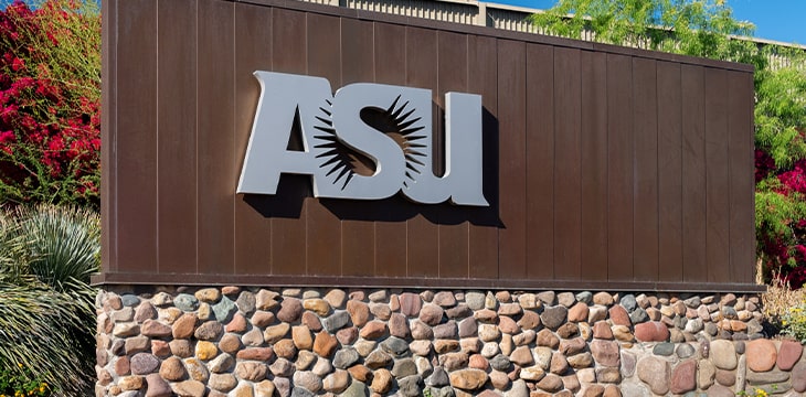 Entrance Sign to Arizona State University