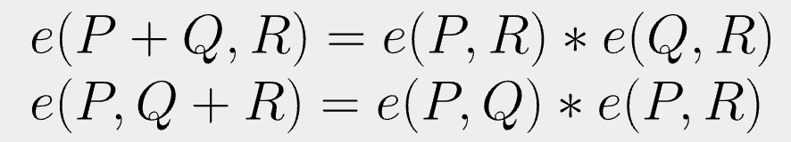 : Bilinear map equations