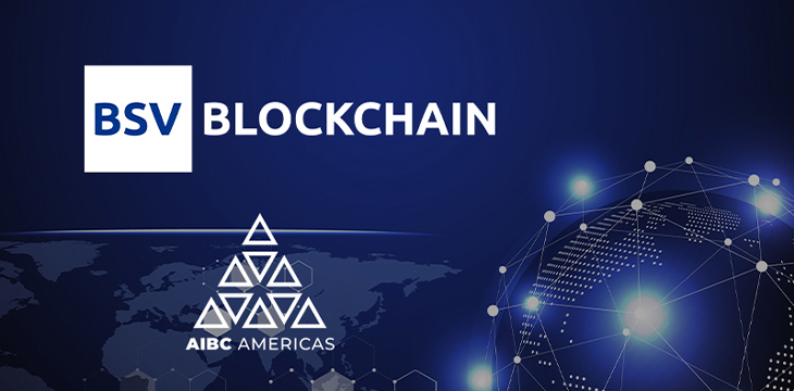 AIBC Americas and BSV Blockchain logo