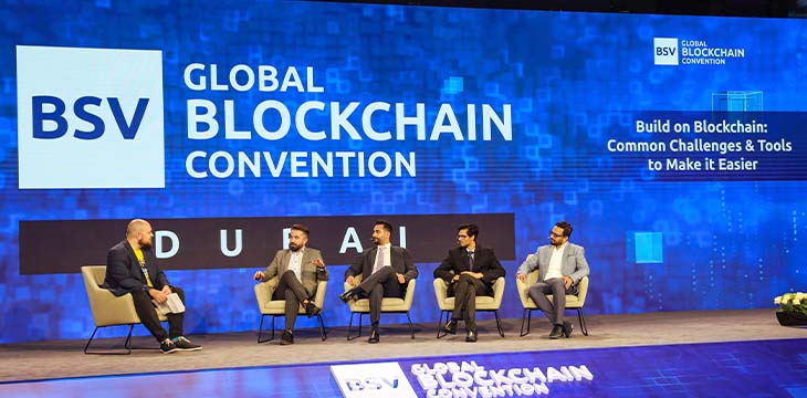 panel discussing the challenges and tools on building on the blockchain