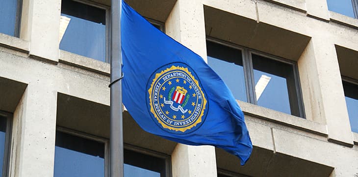 FBI flag on FBI Headquarters
