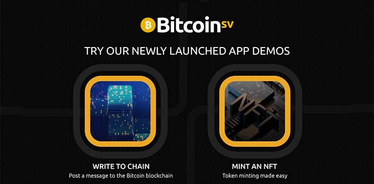 BitcoinSV.com's live demos