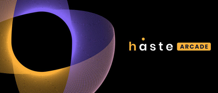 Haste Arcade logo and header photo