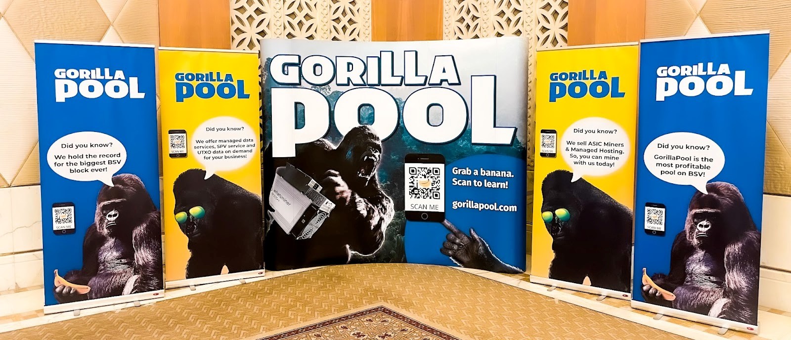 Gorilla pool booth on GBC Dubai