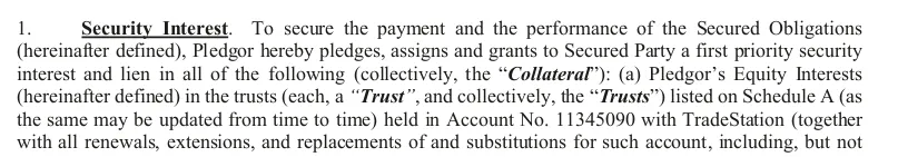 We also know they were pledging securities, GBTC, out of a US broker because the bankruptcy docs tell us directly.