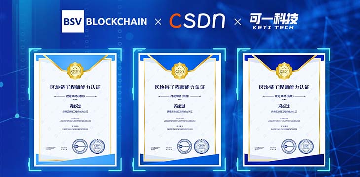 Chinese Software Developer Network certificates