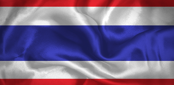 Thailand waving Flag