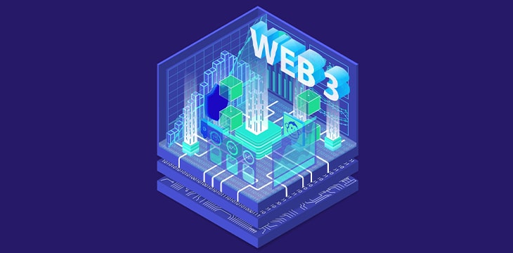 Web 3.0 isometric vector illustration