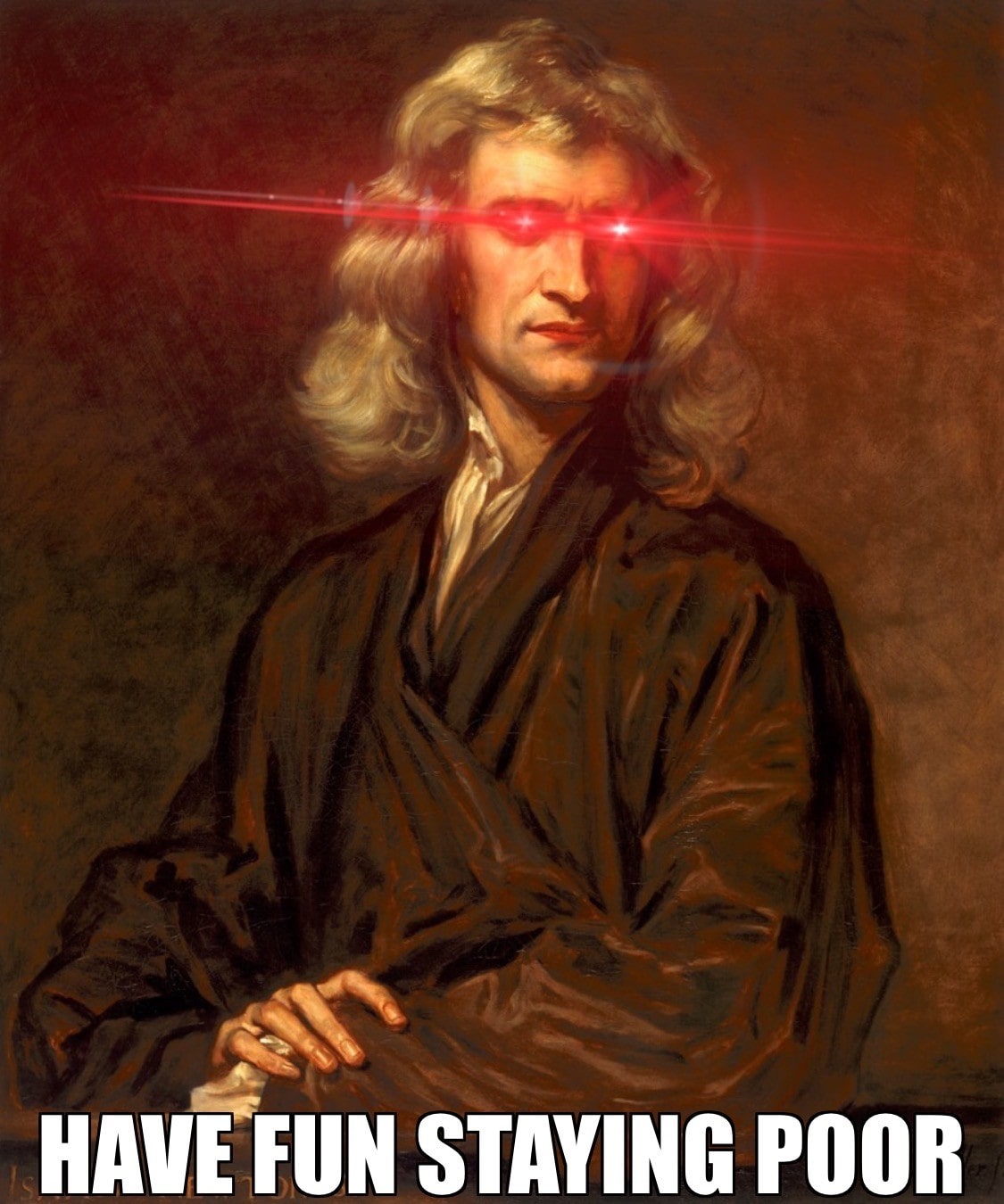 Isaac Newton meme