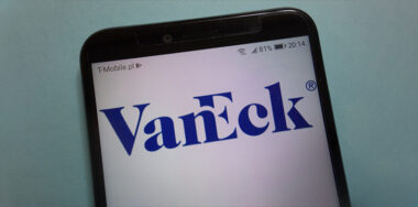 VanEck Logo on mobile phone