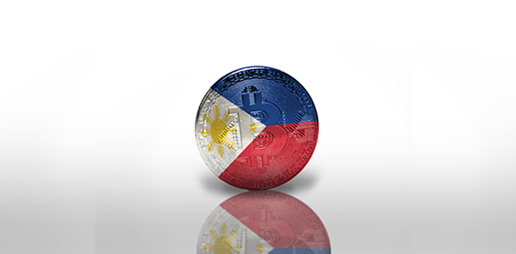 Bitcoin with Philippine flag