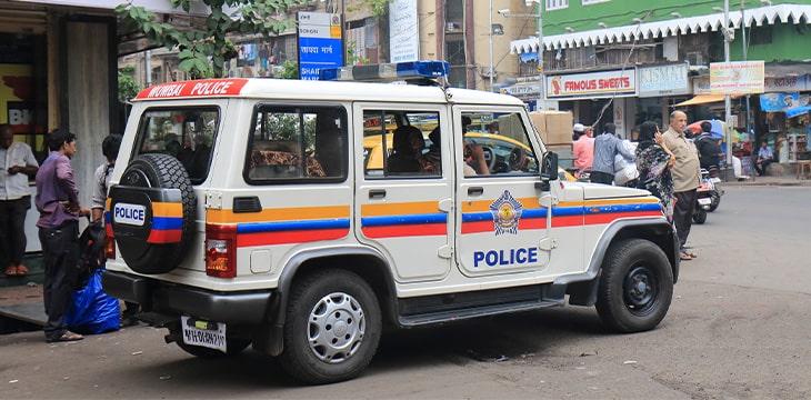 Mumbai Police car
