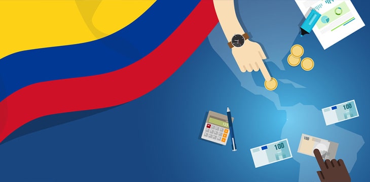 Colombia economy fiscal money trade concept