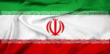 Waving Iran Flag