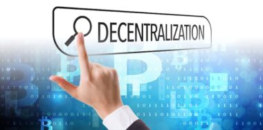 Decentralization with bitcoin background