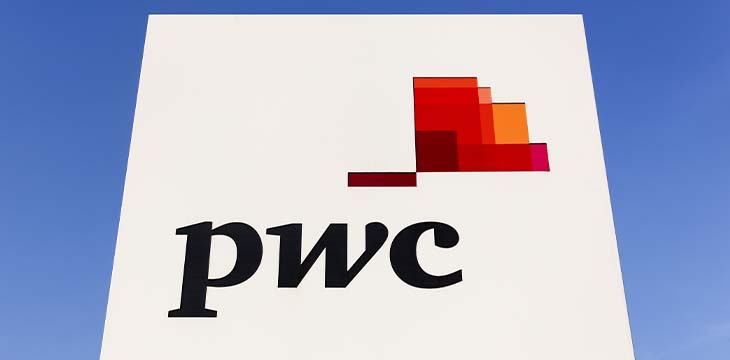 PWC logo on a panel