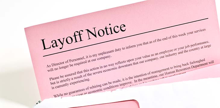 Layoff Notice Or Pink Slip — Photo