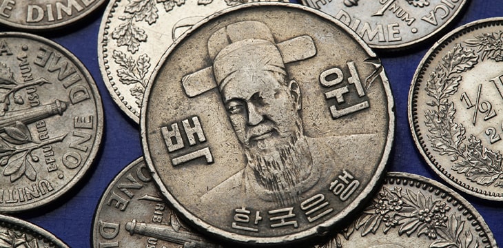 South Korean coin