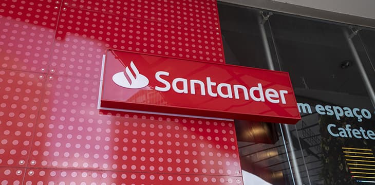 Logo of Santander bank