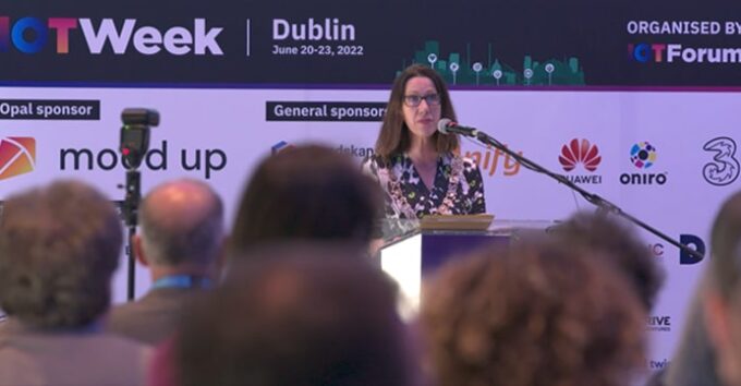 Alison Gilliand - Former Lord Mayor of Dublin in Global IoT Summit Dublin