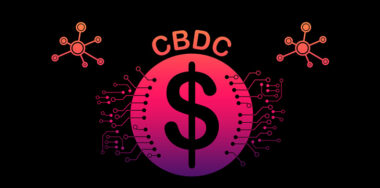 Illustration of a CBDC concept with black background