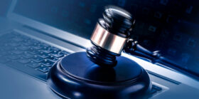 Law legal tech cyber web concept image